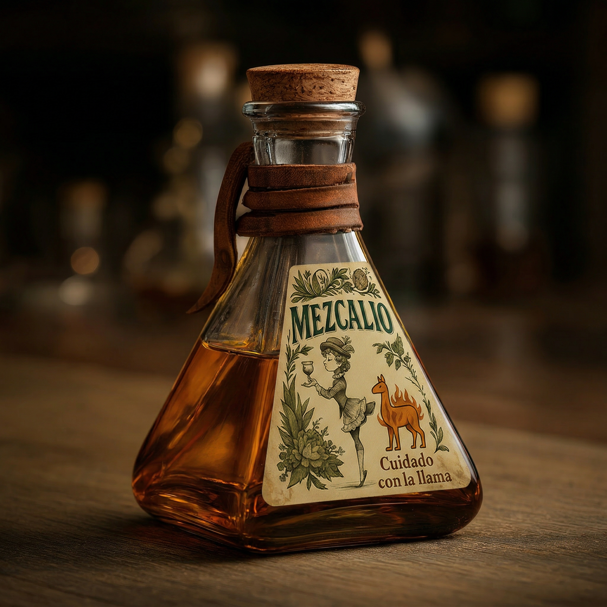 Botella definitiva Mescalio — Cuidado con la llama